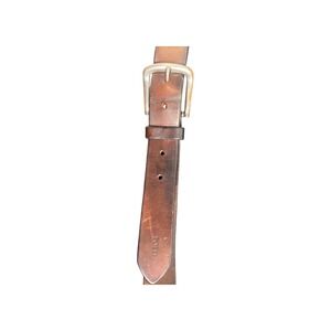 Polo Ralph Lauren Leather Belt Silver Buckle Mens Size 36 Brown Casual